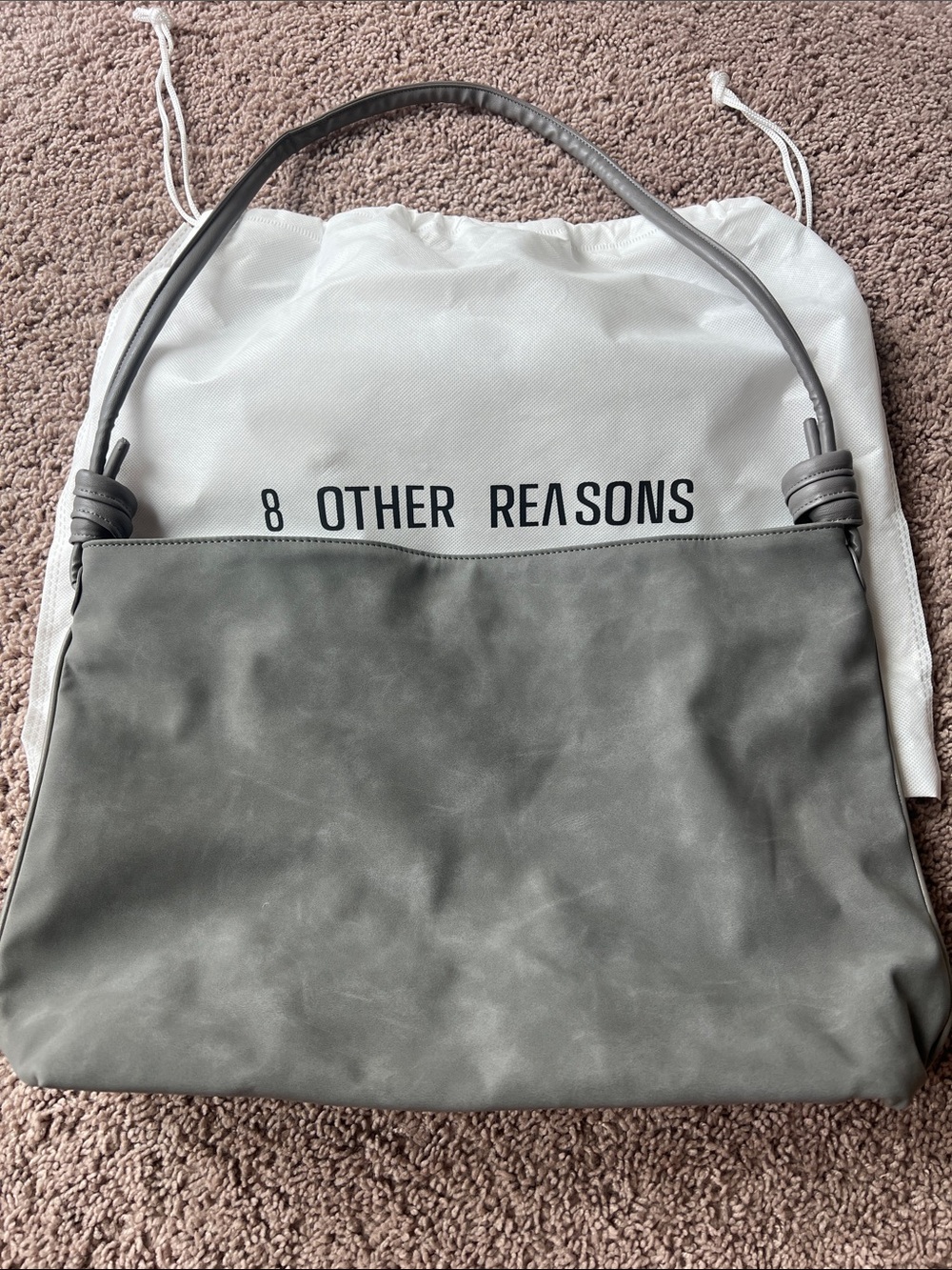 8 Other Reasons Betsy Gray Slouchy Shoulder Messenger Bag New with Dust Bag